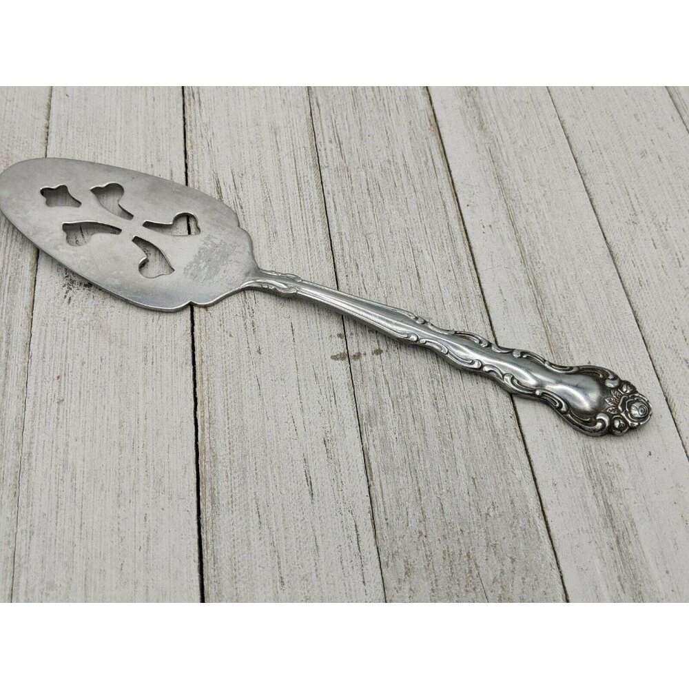 Interpur Classic Rose Stainless Steel Cake Pie Spatula Server 9 1/4"